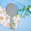 Жидкое овальное зеркало Мини ручное настольное косметическое зеркало для макияжа Дорожное металлическое портативное зеркало для красоты для сумочки