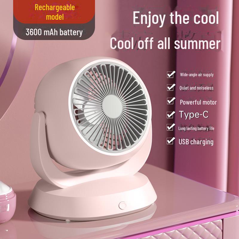 USB Electric Desktop Fan: Home, Office, Dorm, Strong Wind, Summer Circulation.