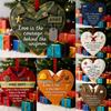 Occupational Love Heart Ornaments Heart Ornament To Honor Chef/Teacher/Builder/Firefighter for Christmas Tree Decor