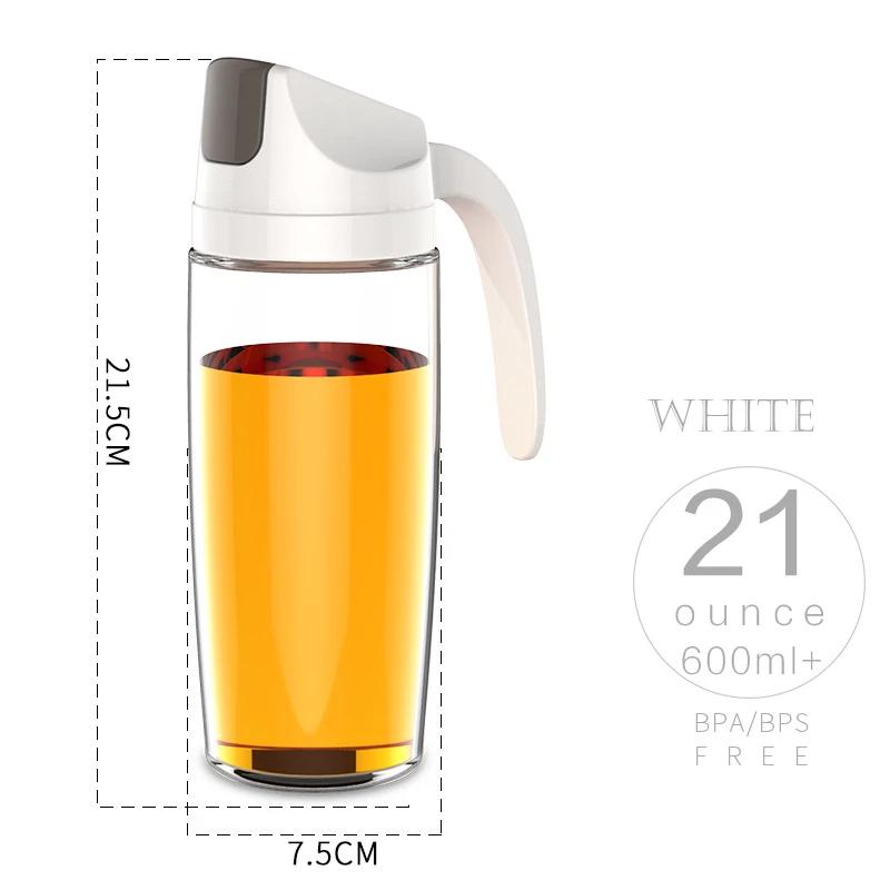 300/600/630 мл кухонный стеклянный дозатор для бутылок с маслом, автоматически открывающиеся и закрывающиеся бутылки для масла и уксуса, меда, оливкового масла, контейнера