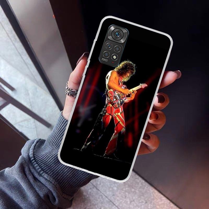 Eddie Van Halen Graphic Guitar Phone Case For Xiaomi Redmi Note 15 14 14S 13 12S 12 Pro Plus 11S 11 10S 10 4G Cover 11E 11T 5G P