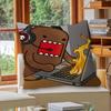 Милая Наволочка с Дизайном Domo-Kun и Кленовыми Листьями Счастливый Осенний Урожай Декор Праздничный Декор Наволочка для Подушки