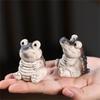 Изысканный чайный питомец из смолы Элегантная скульптура чайного питомца Идеально подходит для чайных
