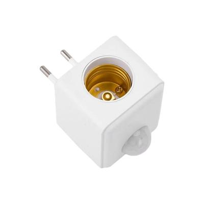 E27 EU Plug патрон лампы цоколь AC110-240V настенный светодиодный инфракрасный датчик держатель лампы E27 винтовой порт датчик головки лампы адаптер