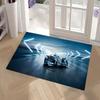 1pc Racing Car Pattern Bathroom Absorbent Mats Anti-Slip Mats Home Decor Supplies Carpets Home Kitchen Floor Mats