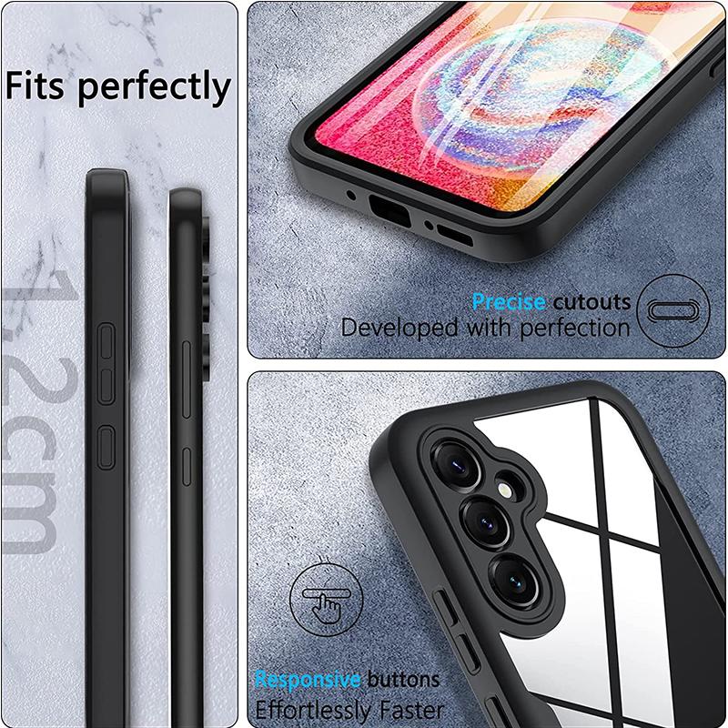Built-in Screen Protector Case 360 Full Body Protective Cover For Samsung Galaxy Anti-Scratch Shockproof Bumper Phone Case
