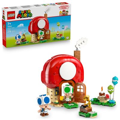 LEGO Super Mario Дом Тоада Домашняя Вечеринка Игрушка - Подарок на День Рождения, Строительные Блоки, Мальчики, Девочки, Дети Возраста 7, 8, 9, Начальная Школа, Товары Mario,