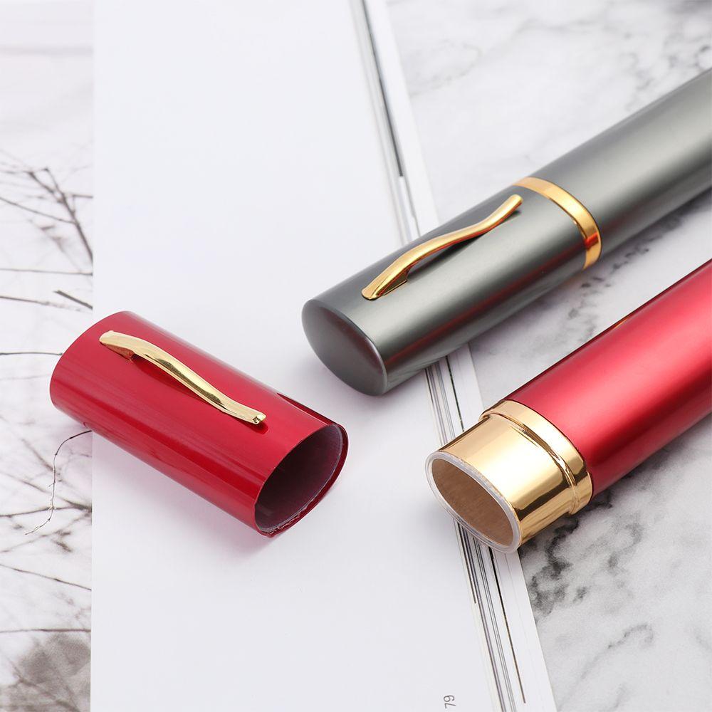 Винтажный металлический держатель для очков Портативная мини-алюминиевая ваза для карандашей Коробка для очков Футляр для очков