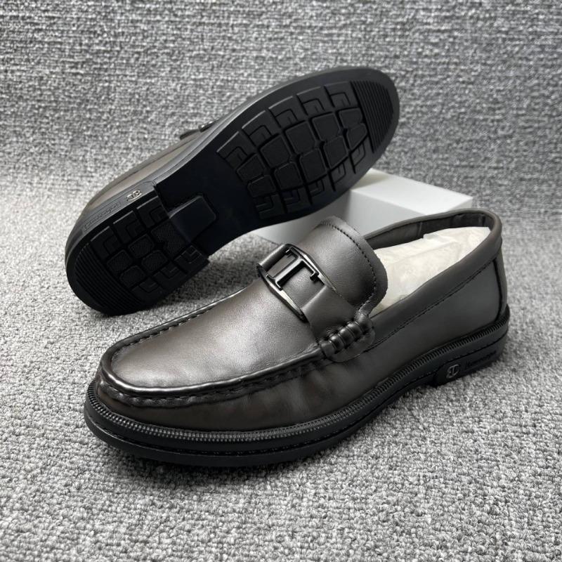 Мужские кожаные туфли из коровьей кожи первого слоя, туфли Doudou, мужские повседневные кожаные туфли из натуральной кожи, мужские туфли средней высоты