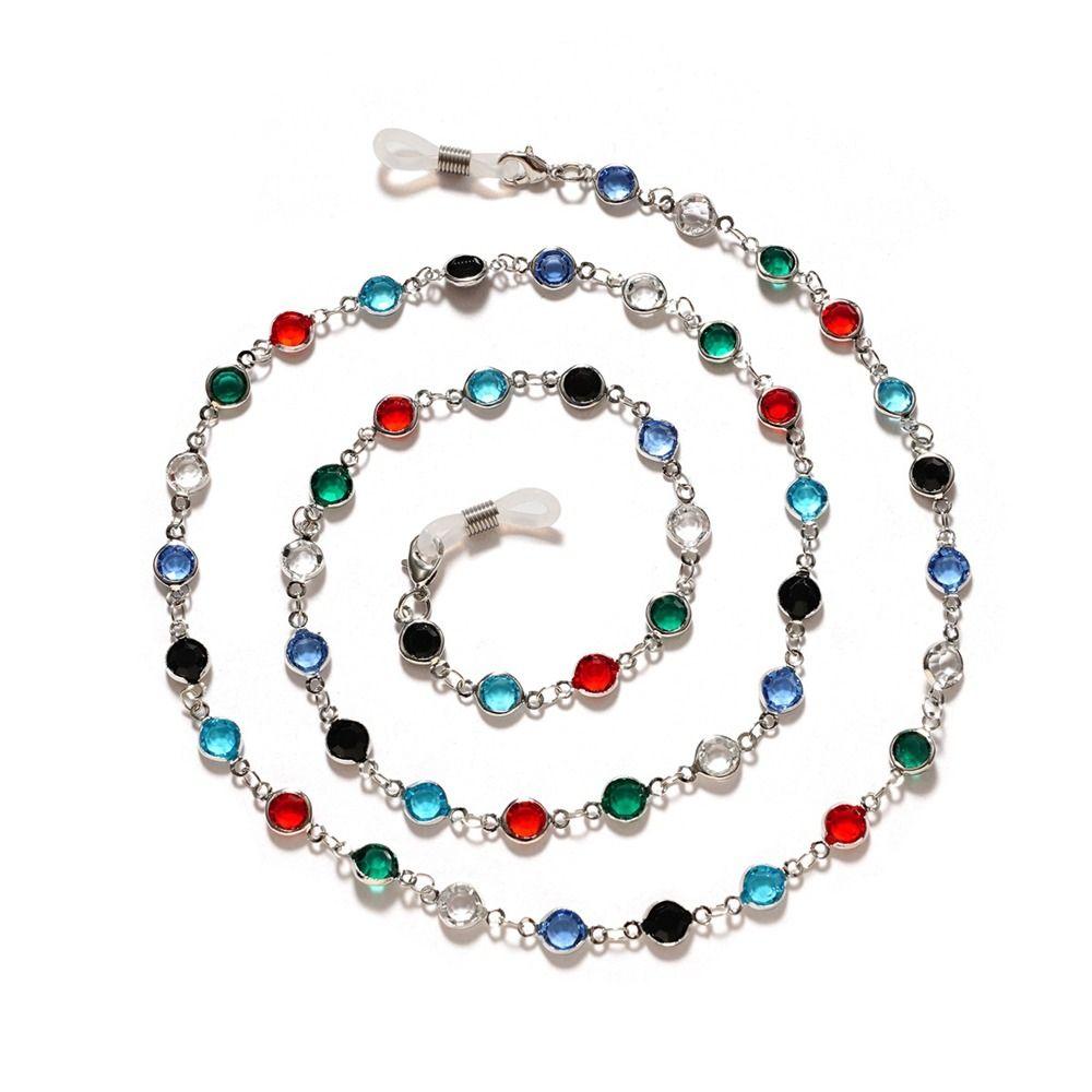 Ремешок для очков со стразами Металлическая цепочка для очков Цепочки для солнцезащитных очков Цепочка для маски Шнурок для очков