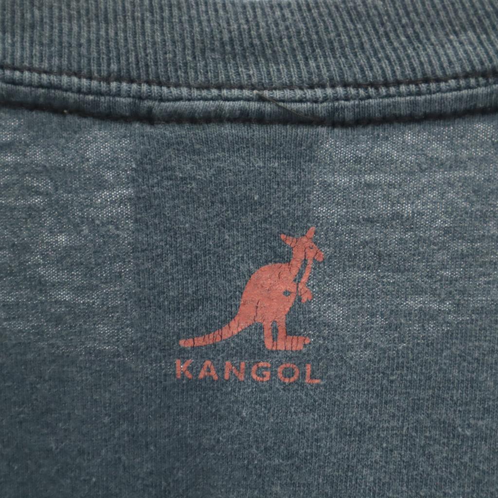 KANGOL Сделано в Японии Футболка с коротким рукавом XXL угольный Biggs Мужская Б/У