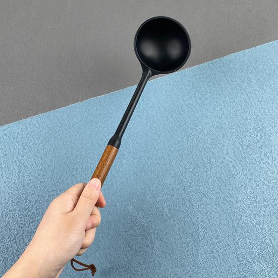 Силиконовая кулинарная ложка для посуды с антипригарным покрытием, термостойкая лопатка-ложка, ложка с прорезями, скребок, кухонная утварь для перемешивания, зачерпывания, сервировки