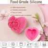 Тема Дня святого Валентина Силиконовая форма для шоколадных конфет для торта, кексов, поделок из полимерной глины - Губы, Роза, Сердце, ЛЮБОВЬ, Точка