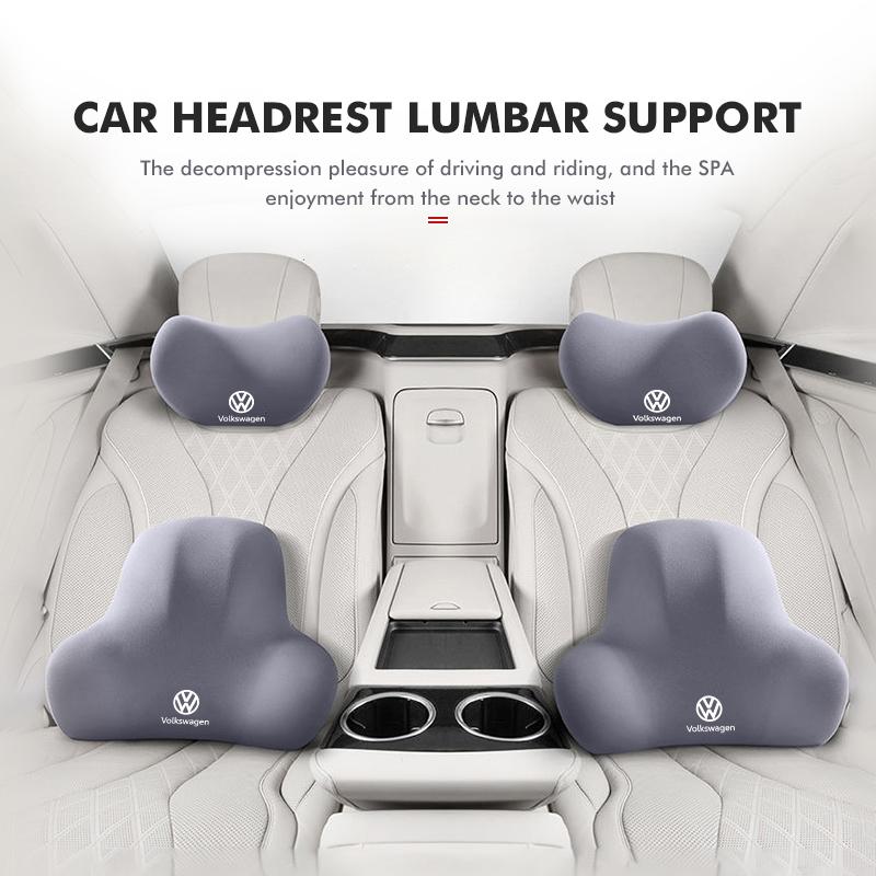 Car Headrest Lumbar Support Driver Seat Lumbar Support Tools For Volkswagen VW Scirocco Passat Polo B5 B6 B7 CC Tiguan Sharan 1GTD
