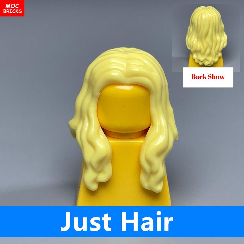 10 шт. Кирпичики MOC 1014 1025 4 см Фигурка Женские Женщины Волосы Собранные Частицы Строительные Блоки Аксессуары Детские Игрушки Пластиковые Куклы