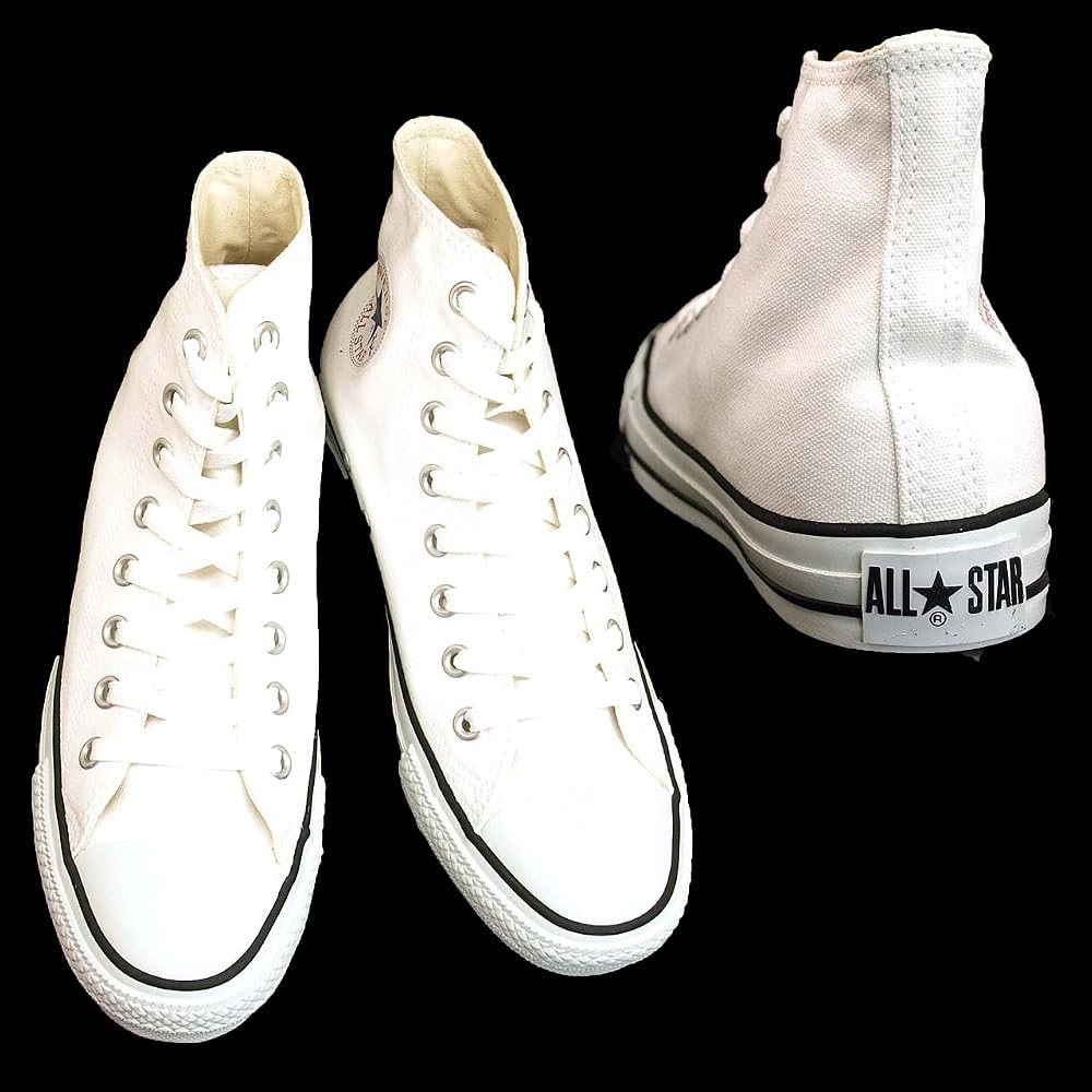 Converse All Star Colors HI Canvas Sneakers, Classic White/Black, Size 22 cm
