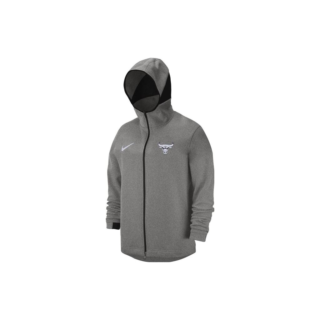 Nike NBA Chicago Bulls Dri-FIT Full Zip Hoodie Dark Heather Grey Men's 940867-032