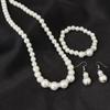 Simulated Pearl Women's Pearl Jewelry Set Shiny Bridal Jewelry Accessories  Anniversary Party