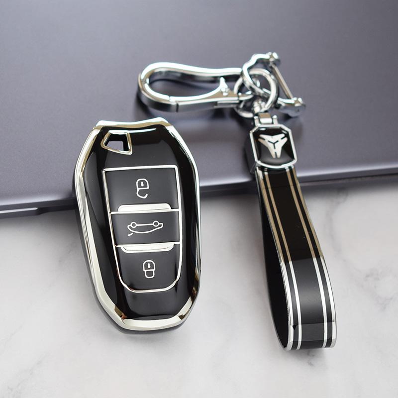 Новый чехол для дистанционного ключа автомобиля TPU для Peugeot 308 408 508 2008 3008 4008 5008 Citroen C4 C4L C6 C3-XR Picasso DS3 DS4 DS5