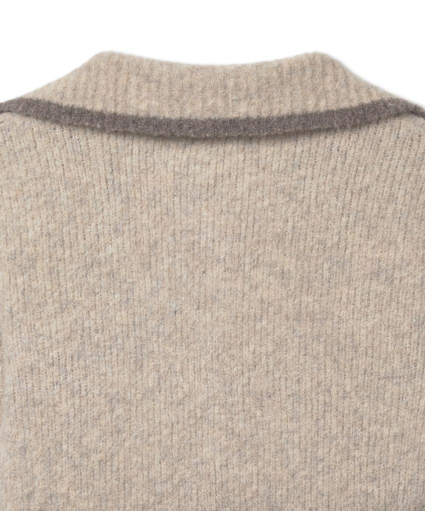 GROVE Grvr Sports_Knit Zip-Up_Beige