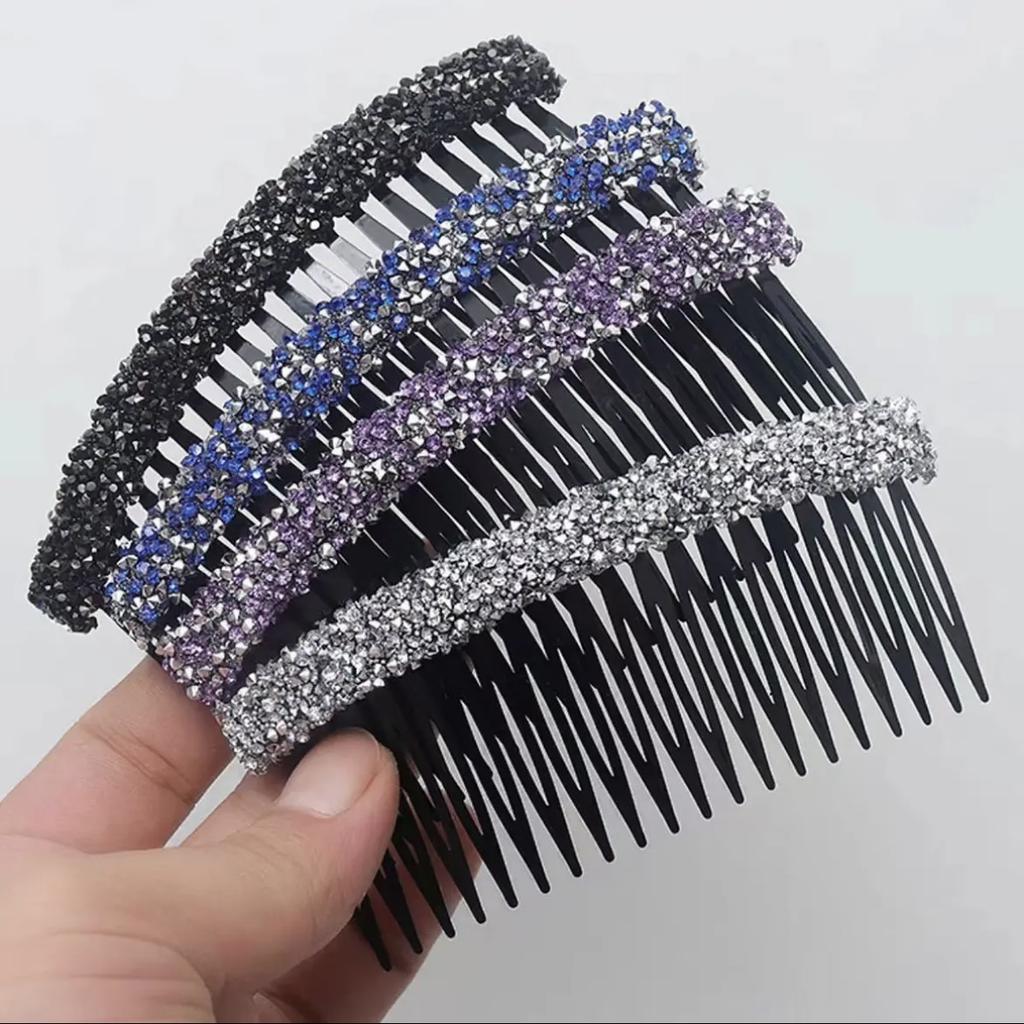 Новая расческа Яркий цвет Лоб Сломанный зажим для волос Сетка Красный Новый зажим для волос Повязка для волос Затылок Голова Волосы Гребень Аксессуары для волос