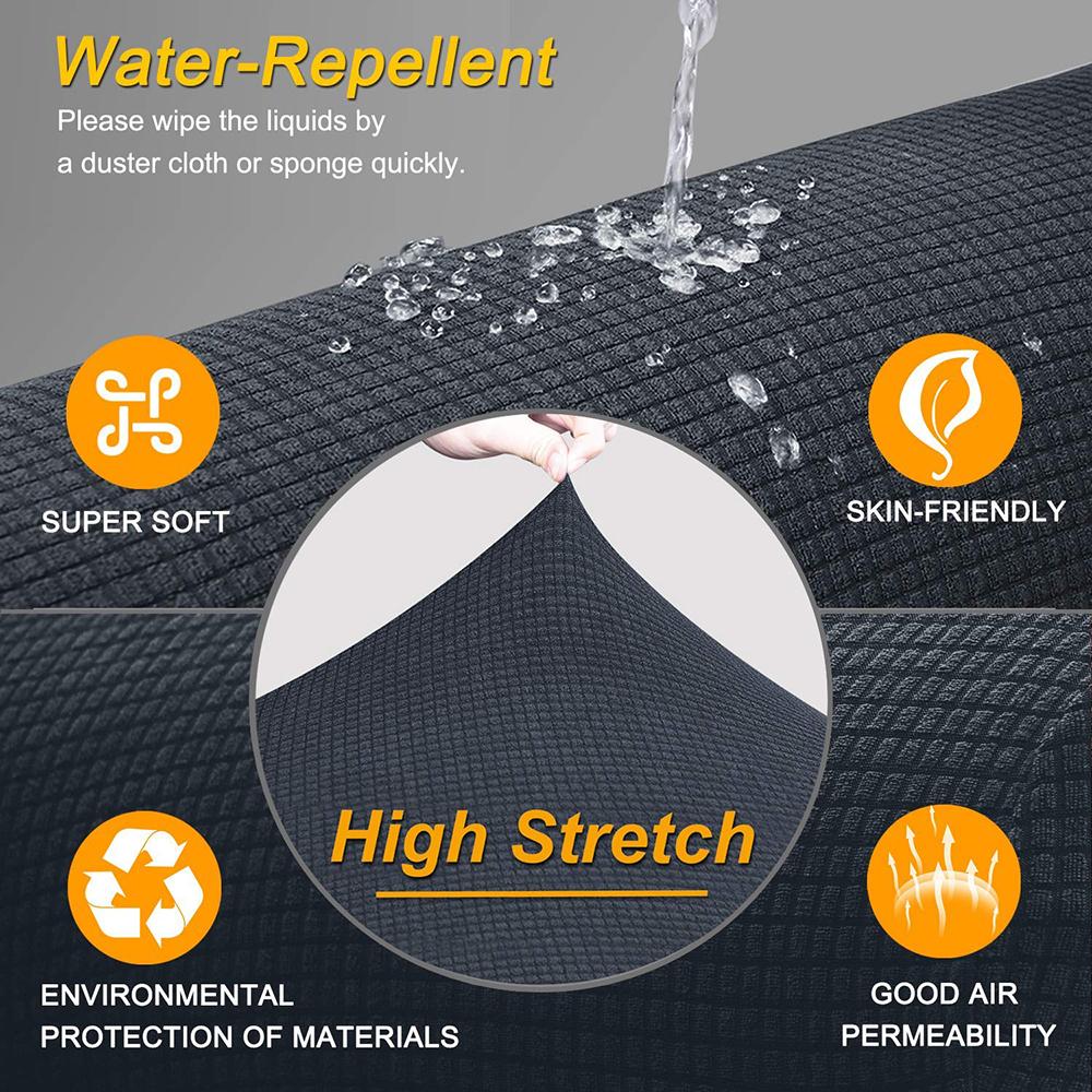 Водонепроницаемые эластичные чехлы для диванов, однотонные чехлы для диванов, L-образный угловой чехол для дивана, защитные чехлы для диванов, 1/2/3/4 сиденья