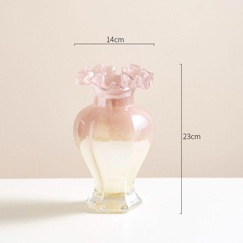 Винтажная ваза для цветов «Рыбий хвост» из перламутрового стекла Fenton – элегантное украшение для стола и центра стола.