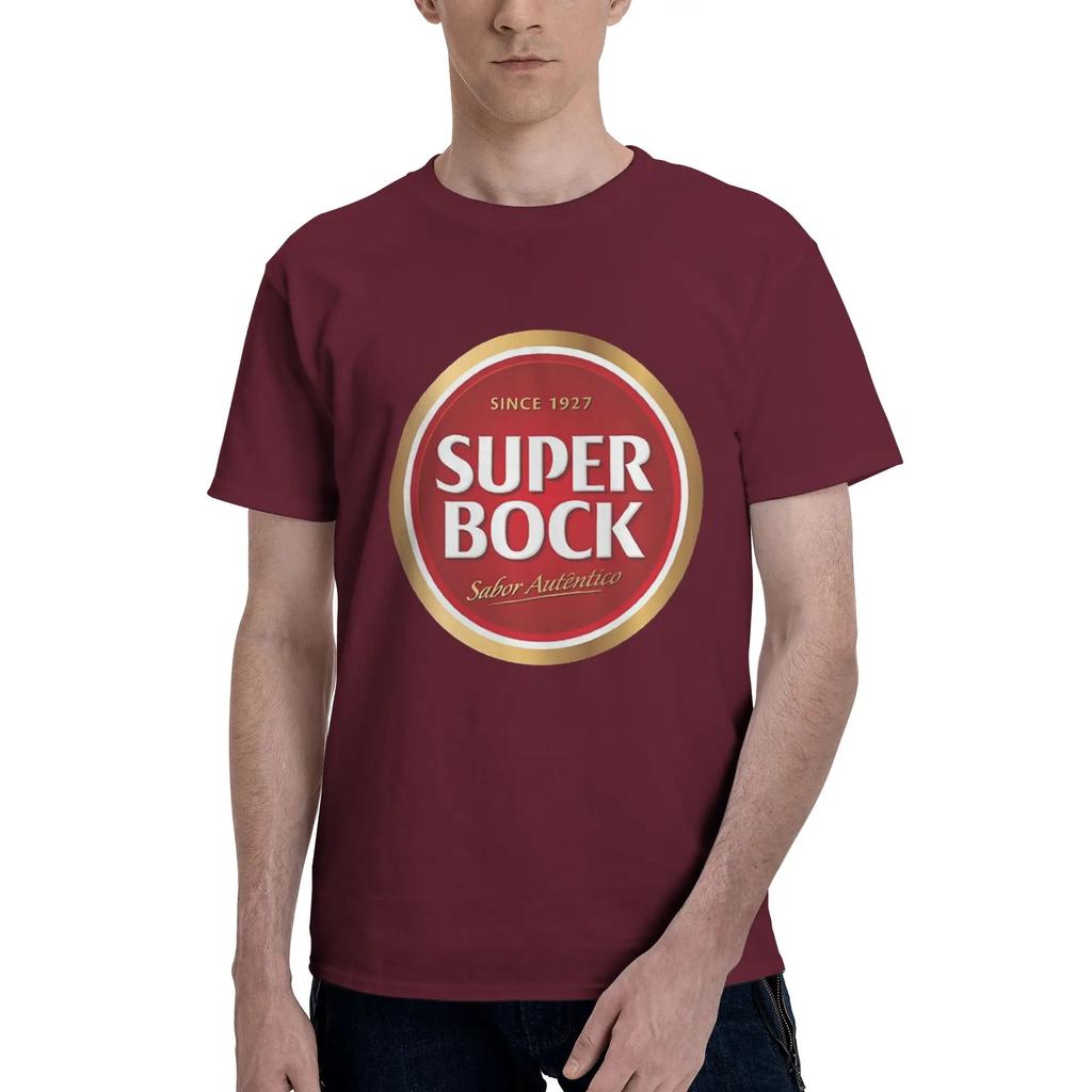 Super bock С 1927 года Мужская футболка Оверсайз футболки Мужские с круглым вырезом Хлопковые футболки Короткие Летние Мужской