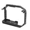 Full Camera Cage Aluminum Alloy Protective Video Making Camera Rig with 14 38 Inch Hole Cold Shoe