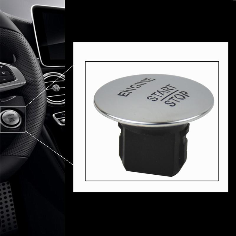 Keyless Go Start Stop Push Button Engine Ignition Switch 2215450714 Silver For Mercedes-Benz W164 W205 Switche Car Accessories