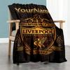 Liverpool Personalized Name Blanket Lightweight Customizable Blanket Warmthful Decor Suitable for Nap Bedding Sofa Home Decor Ideal for All Seasons