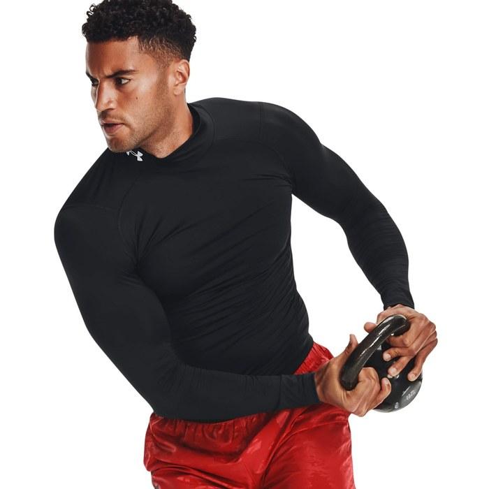 Under Armour UA HeatGear Armour Компрессионная водолазка с длинным рукавом Черный/Белый