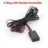 12V/48W 46X28X13Mm Black Abs Car Auto Led Flashing Light Strobe Controller Flasher Module