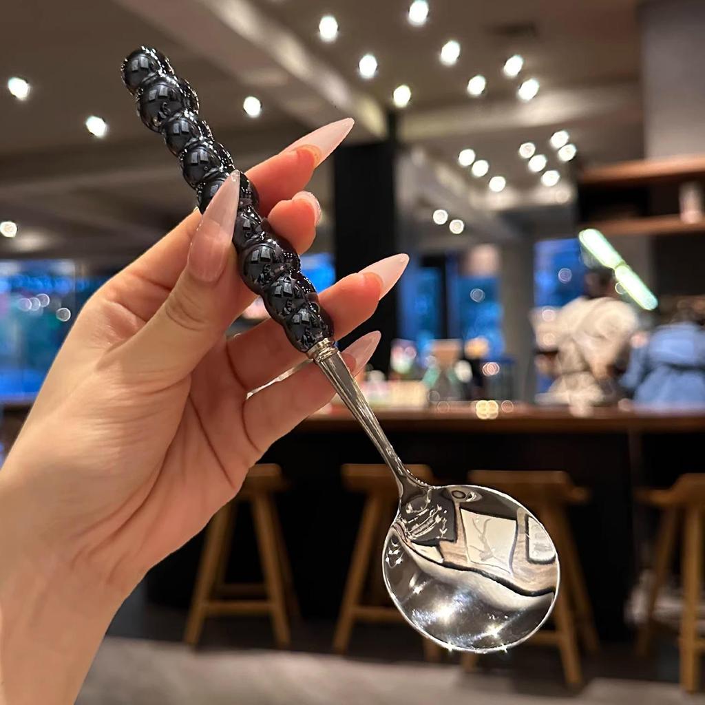 Набор столовых приборов Boss Lady Pearl с керамическими ручками и из нержавеющей стали 304 - Высококлассный стиль INS