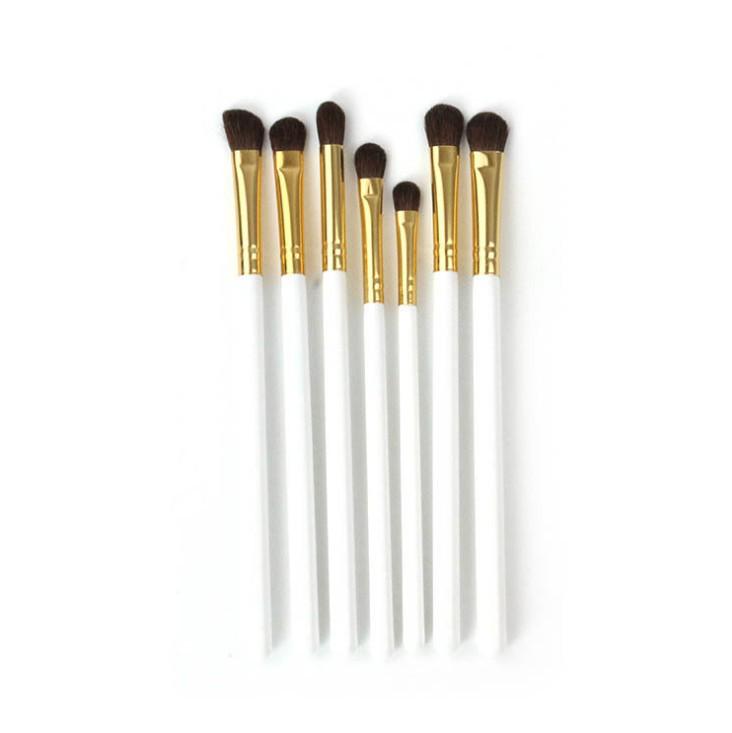 Набор из 7 портативных кистей для макияжа глаз из пони