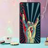 Чехол для телефона Rock Roll Skull для Samsung Galaxy S25 Ultra S20 S21 S22 S23 S24 Plus S9 S10 S24 FE S25 FE
