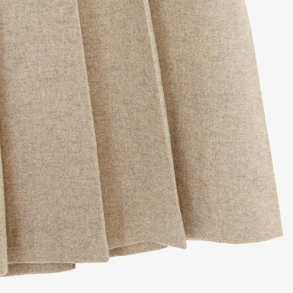 [lacoste] Women's Wool Pleated Midi Skirt JF427E-55NDPC