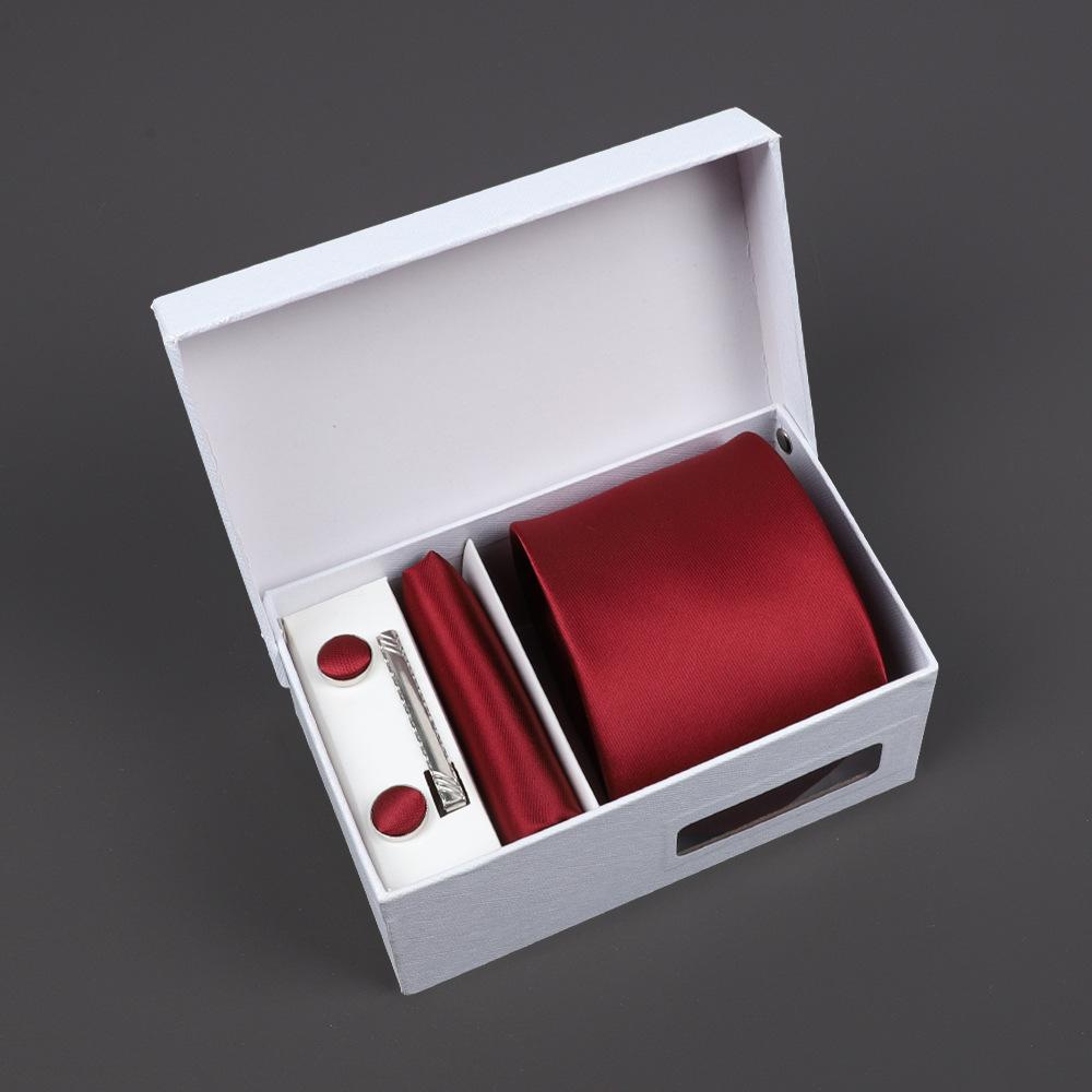 2025 Men'S Tie Premium Gift Box Jacquard Embroidered Tie Tie Logo Making