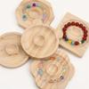 1Pcs Bead Design Plate Solid Wood Hand Beading DIY Tool Hand Surround Display Plate Bracelet Storage Head Jewelry Tray