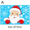 Christmas Stickers Nine Colours Double Sided Static Window Glass Stickers Christmas Day Decoration Supplies