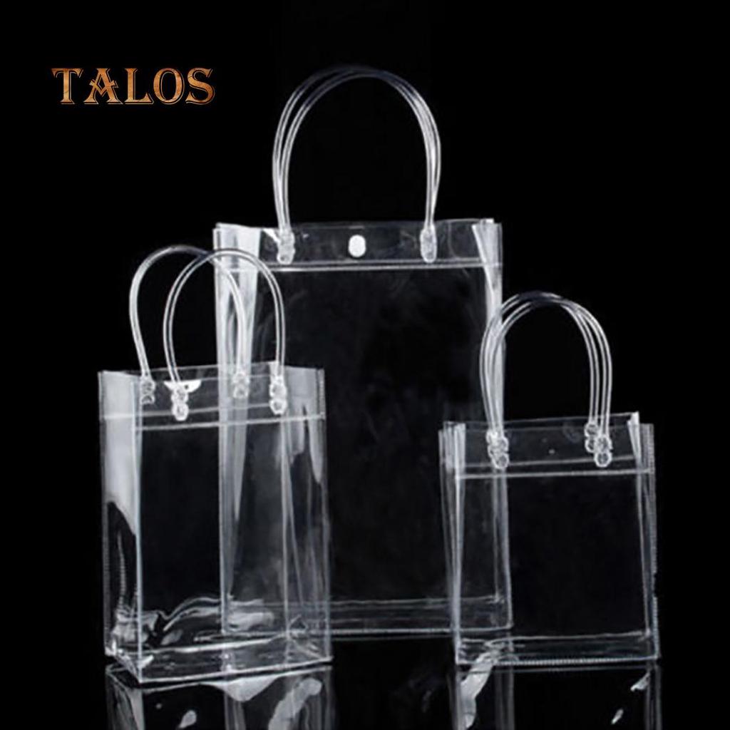 Clear Tote Bags Friendly Purse Shoulder Handbag PVC Transparent Plastic Pouch Portable Travel Csaul