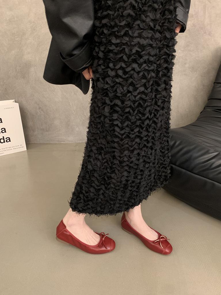 Design Fashion Flats Shoes Women Ballerinas Round Toe Bowtie Slip On Ballet Flats Lazy Loafers Moccasins Ladies Casual Shoes