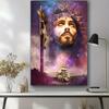 Play Video  Jesus and Lion Crown of Thorns Jesus Canvas Painting Christianity God Posters Print Wall Art Picture for Living Room Home Decor
