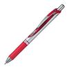 Шариковая ручка Pentel Гелевые чернила Energel Выдвижная 0,7 мм Серебристый корпус XBL77-B Красный 5 штук