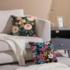 Fashion Beautiful Floral Art Cushion Cover Pillowcase Short Plush Invisible zipper Room Sofa Cushion Cover