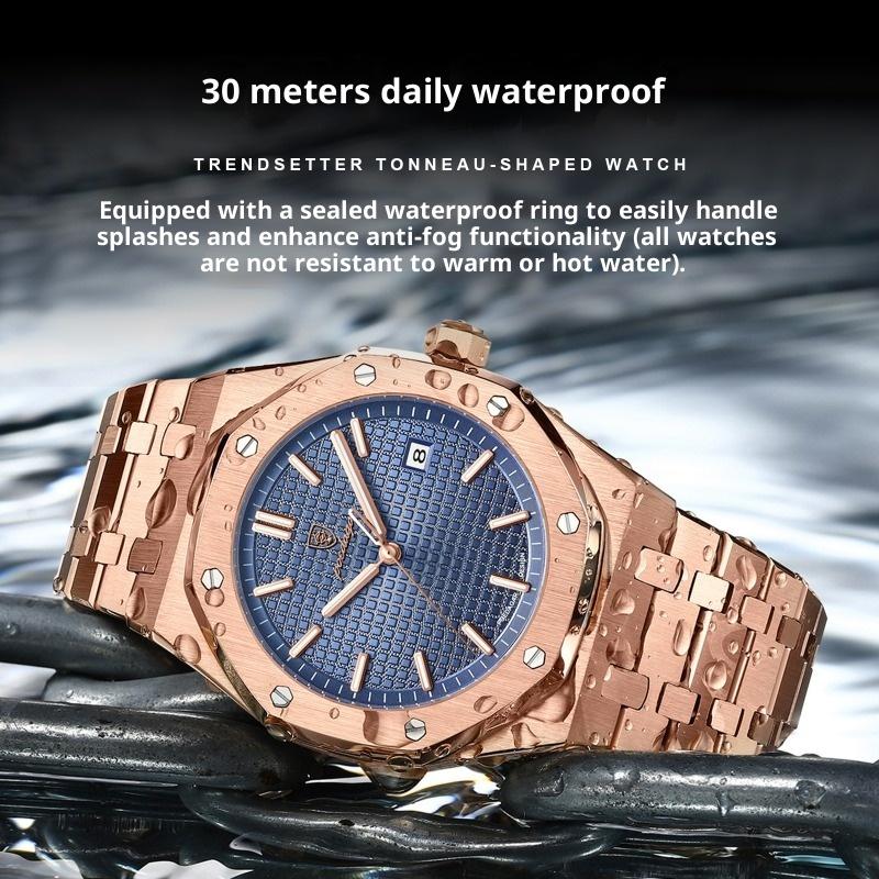 Топ Бренд Мужские Часы Водонепроницаемые Светящиеся Модные Новые Календарь Кварцевые Модные Элегантные Часы