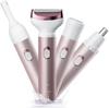 4 In 1 Facial Hair Remover Painless Shavers Nose Eyebrow Trimmer Rechargeable Electric Epilator Portable Body Trimmer for Women