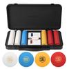 SLOWPLAY Godel Ceramic Poker Chip Set для Texas 300 фишек 39 мм с прочным поликарбонатным футляром немецкого производства для игры в холдем, (безбрендовый), 10г,
