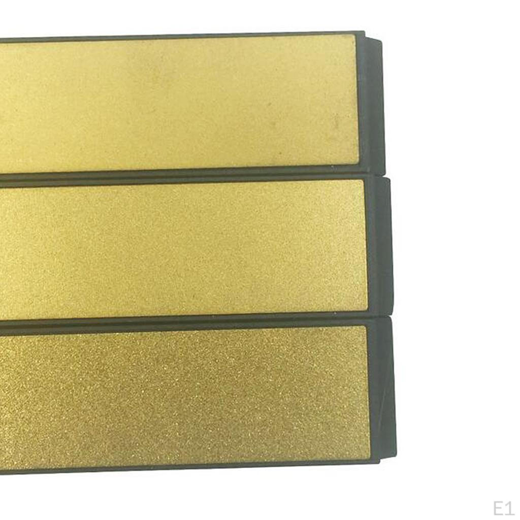 3pcs Kitchen Sharpening Edge Diamond Whet Fixed Angle , Golden