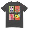 Smiling Friends Pop Art Character Grid Funny Cartoon Tshirt
